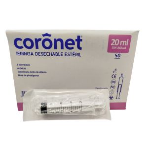 JERINGA 20ml SIN AGUJA * 50u