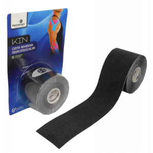 KIN TAPE 5 CM * 5 M NEGRO HIPOALERGIC