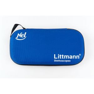 ESTUCHE PARA ESTETOSCOPIO RIGIDO NEL AZUL